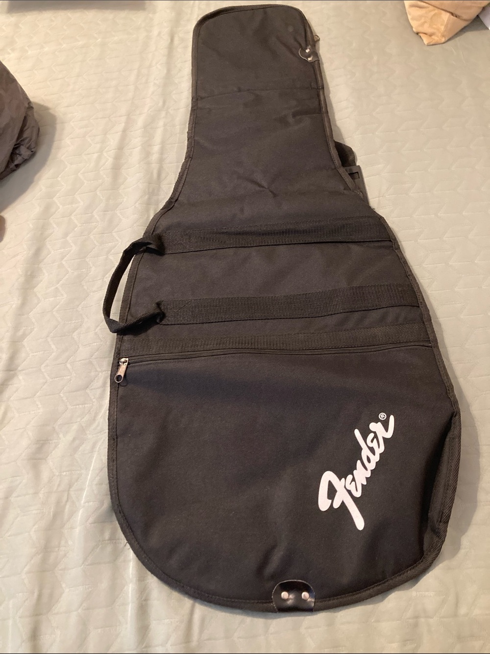 Fender Black electric Guitar Gig Bag with White Logo